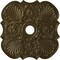 Ekena Millwork Flower Ceiling Medallion (Fits Canopies up to 6 1/4"), Hnd-Painted Brass, 29"OD x 3 5/8"ID x 1 3/8"P CM29FWBRS - alternate 1